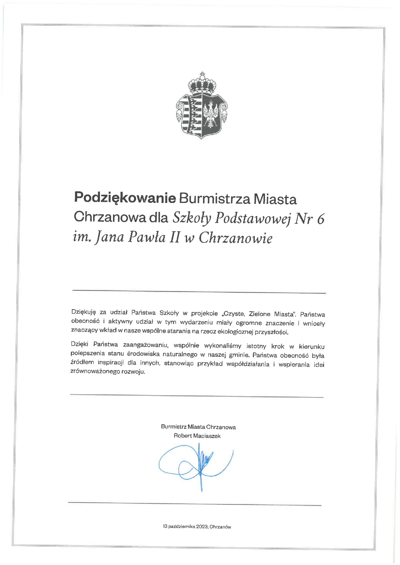 CZYSTE , ZIELONE MIASTA